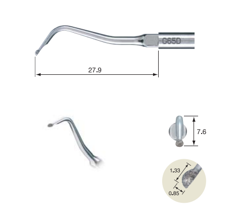 Skalerio antgaliukas G65D
