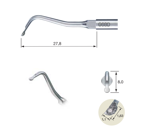 Skalerio antgaliukas G68D